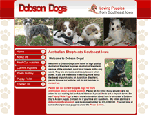 Tablet Screenshot of dobsondogs.com